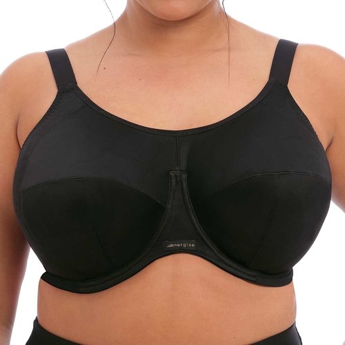 Elomi Energise Sport BH schwarz Gr.42H Bügel Vollschale Seitenstütze 8041 - Bild 9 von 12