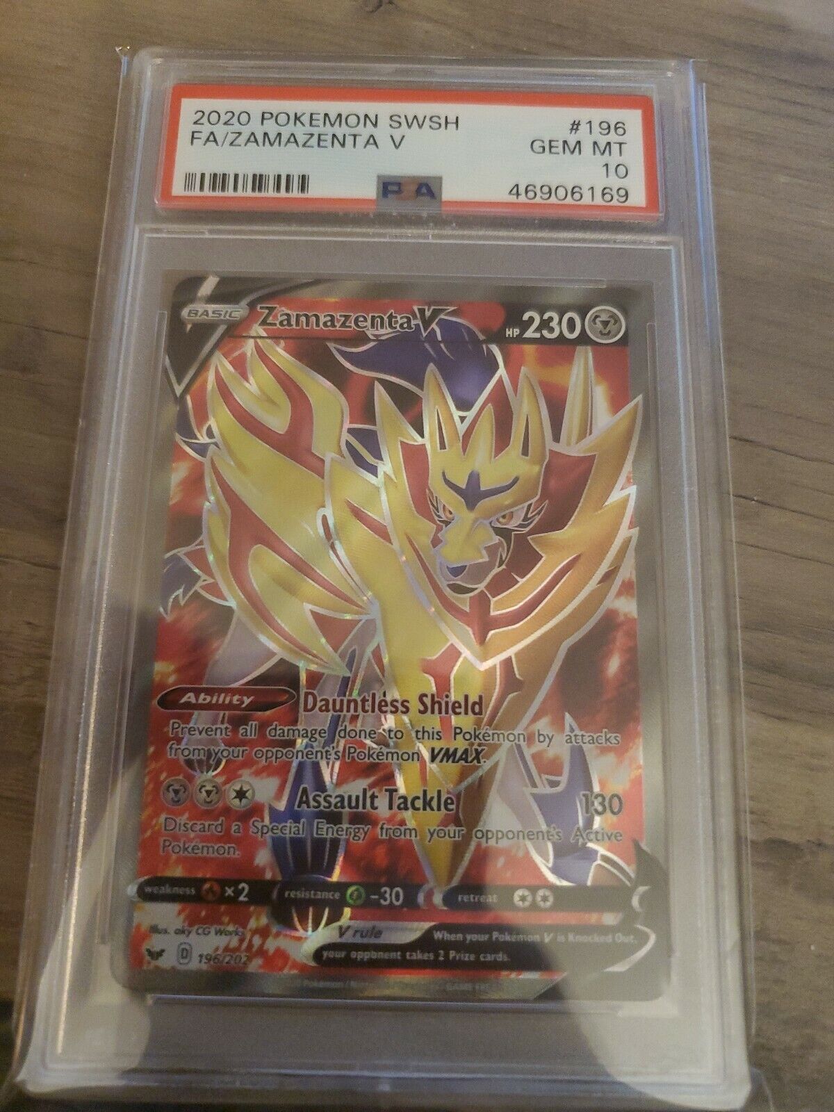 Mavin  Pokemon - ZAMAZENTA V 139/202 - Sword & Shield - Ultra Rare - NM