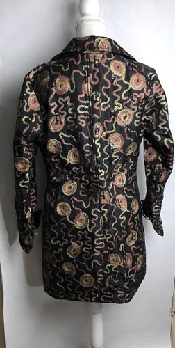 coat women winter Trench Embroidery Sequin Black Brown Mauve Beige Color - Picture 8 of 9