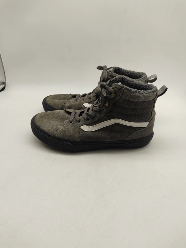 VANS SK8 MTE Top Alto Gamuza Gris Scotch Guard Hombre Talla Juvenil 7 Forro de Lana Foto 3 de 4