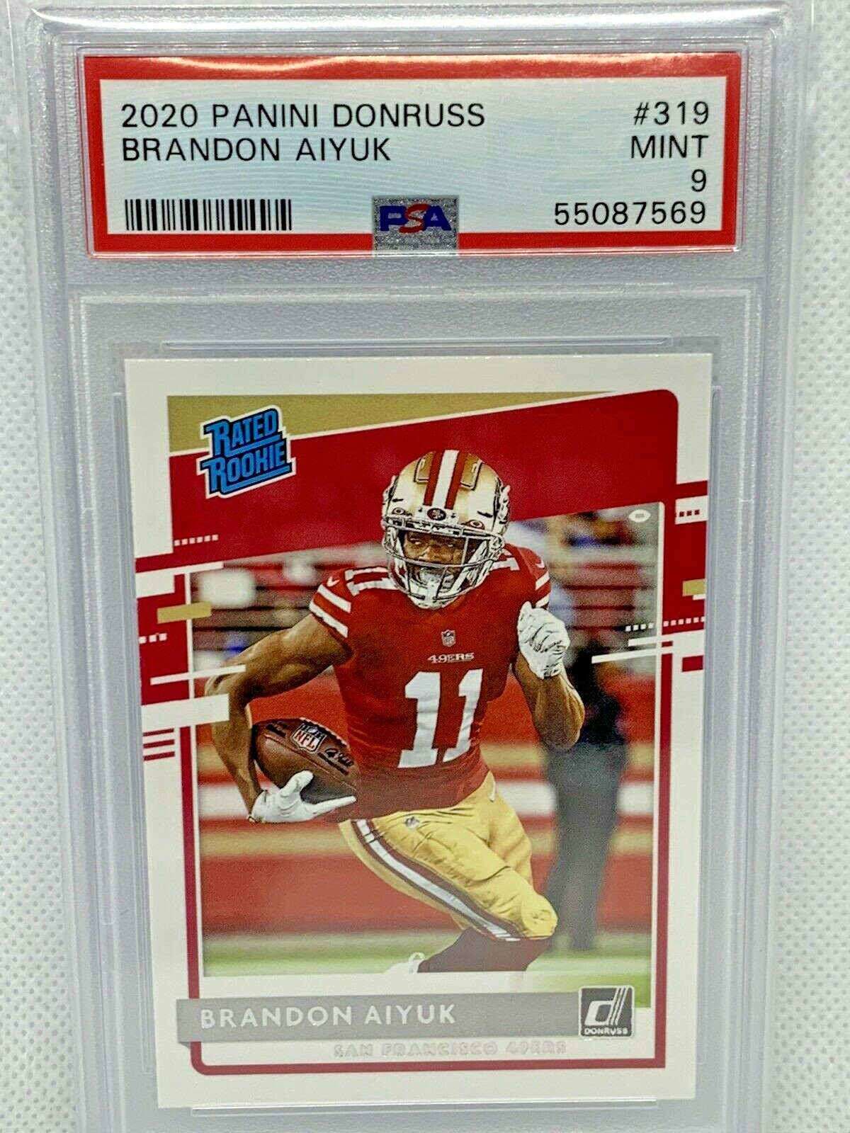 2020 Panini Donruss Brandon Aiyuk Rated Rookie Card RC #319 PSA 9 MINT  49ers | eBay