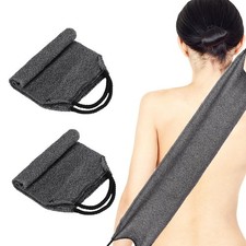 Exfoliating Back Scrubber with Handles Body Scrubbers Nylon Back Exfoliator