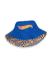 Hot Wheels Multicoloured Logo & Checkerboard Reversible Bucket Hat Boys