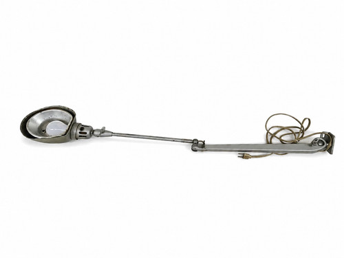 Metal Industrial Articulating Drafting Lamp Shop Lamp, Approx. 41" Long (Works!)