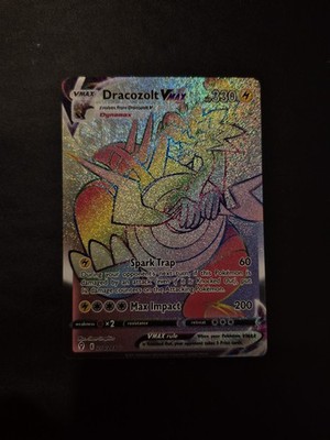 Pokémon TCG Dracozolt VMAX Evolving Skies 210/203 Holo Secret Rare