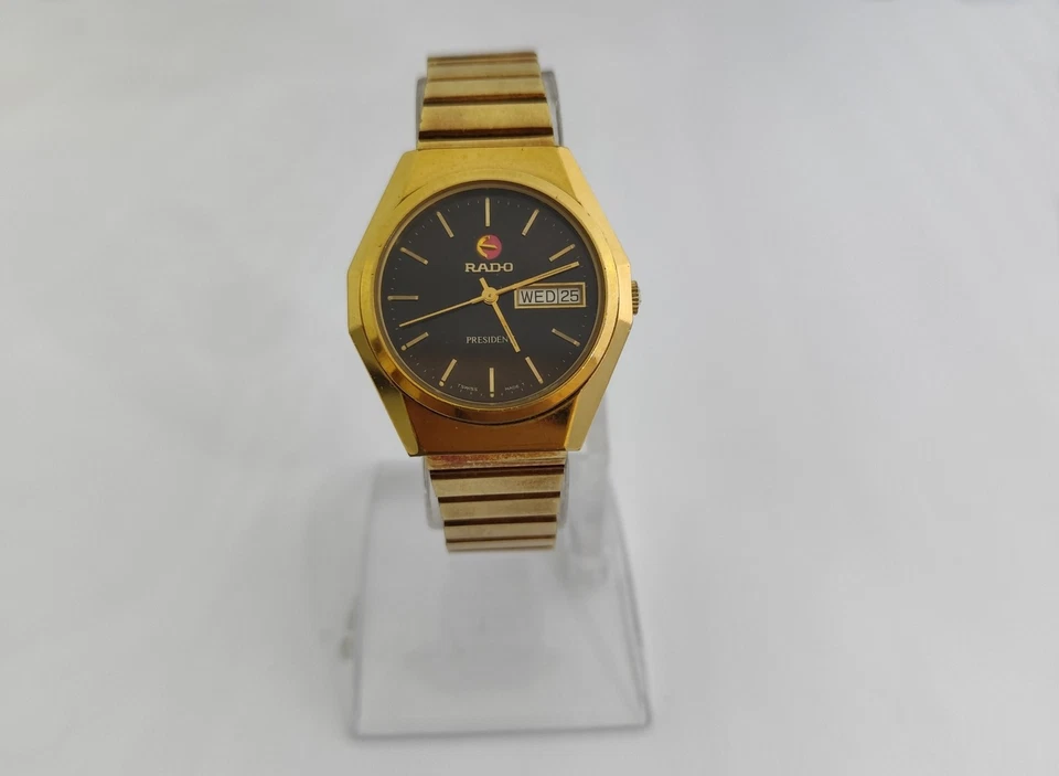 Reloj Rado President Vintage Ref 636.3211.2 Esfera Negra OFERTA Foto 2 de 4