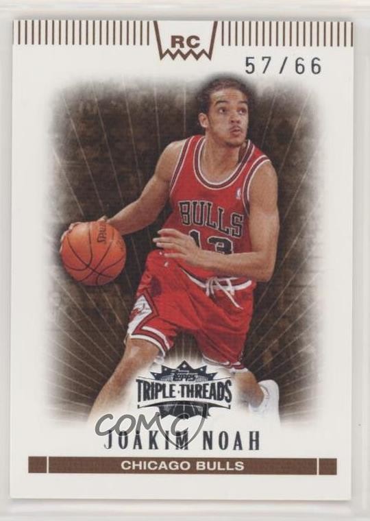 2007-08 Topps Triple Threads Sepia 57/66 Joakim Noah #111 Rookie RC b2g