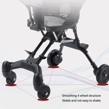 Baby Stroller 4 Wheels Rear Double Brake Adjust Height Foldable Infant Pushc HOT