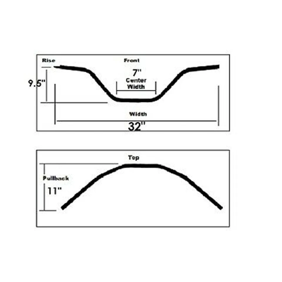 Chrome Handlebar Replacement for Honda GL1100 Goldwing 1980 - 1983 23-93149 - Image 4 of 4