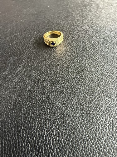 Wunderschöne Herrenring 18 Karat 585 Gold mit Zirkonia - Bild 8 von 8