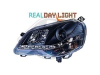 Designsatz Scheinwerfer Daylight Klarglas/Schwarz FüR VW Polo 2005-2009