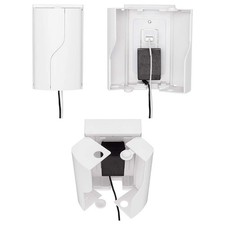Twin Door Baby Safety Outlet Cover Box for Large Plugs and Adapters Easy to