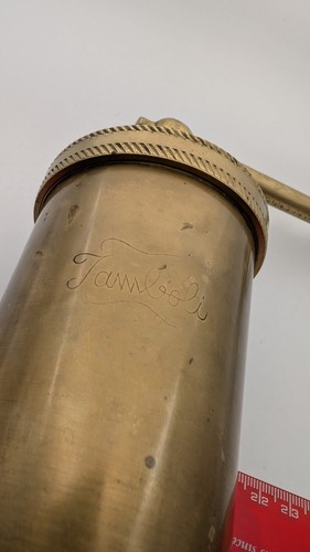 Jamboli Brass Vtg Grinder with Four Wheels Complete - Bild 6 von 9