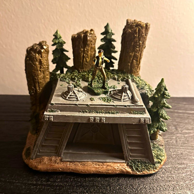 Star Wars Hawthorne Village Endor Bunker Diorama Han Solo Bradford Exchange Neu