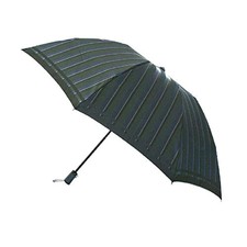 Makita Shoten Men's Folding Mini Umbrella "Tie" Tie Striped front x plain back