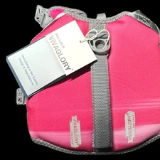 Vivaglory Dog Life Vest Reflective, Adjustable, Size: XSmall Color: Pink