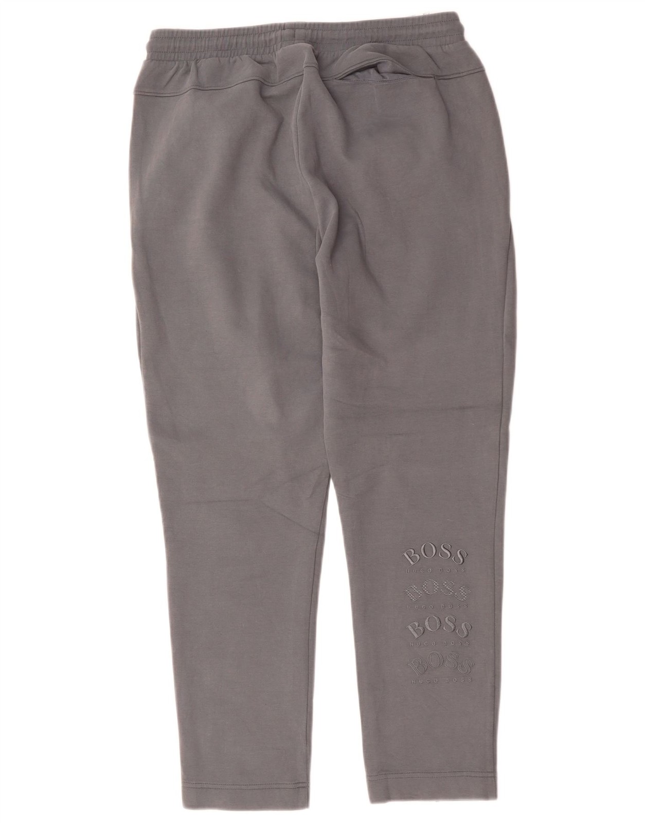 Hugo Boss Mens Graphic Tracksuit Trousers Large  Grey Cotton DL22 thumbnail 2