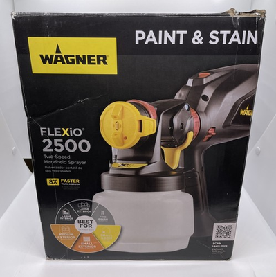 #ad #ad Wagner FLEXiO 2500 Corded Electric Handheld HVLP Paint amp; Stain Sprayer **READ** $36.95