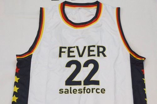 NUEVO Jersey Para Hombre Indiana Fever Caitlyn Clark Home Blanco/Azul Talla Mediana - Imagen 2 de 7