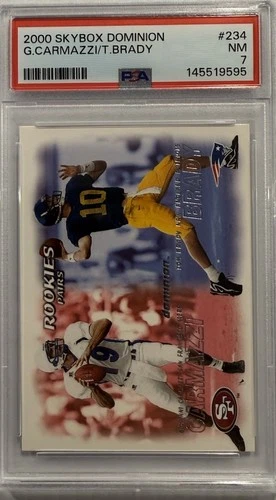 2000 Skybox Dominion Tom Brady RC #234 PSA 7 Nm New England Patriots Goat MVP