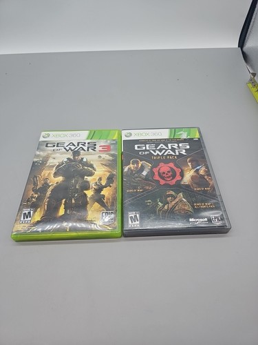 XBOX 360 GEARS OF WAR 3 & Gears Of War Triple 2 manuali giochi GIOCO 360 - Foto 1 di 7