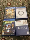 Lot Of 4 PS4 Games Used (untested As Is) COD,ESO,Crash Bandicoot