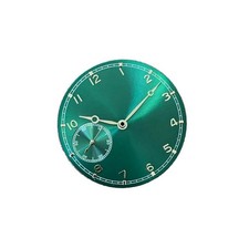 37mm Green Watch Dial Plate With Hands Parts for ETA 6497 ST3600 Movement Watch
