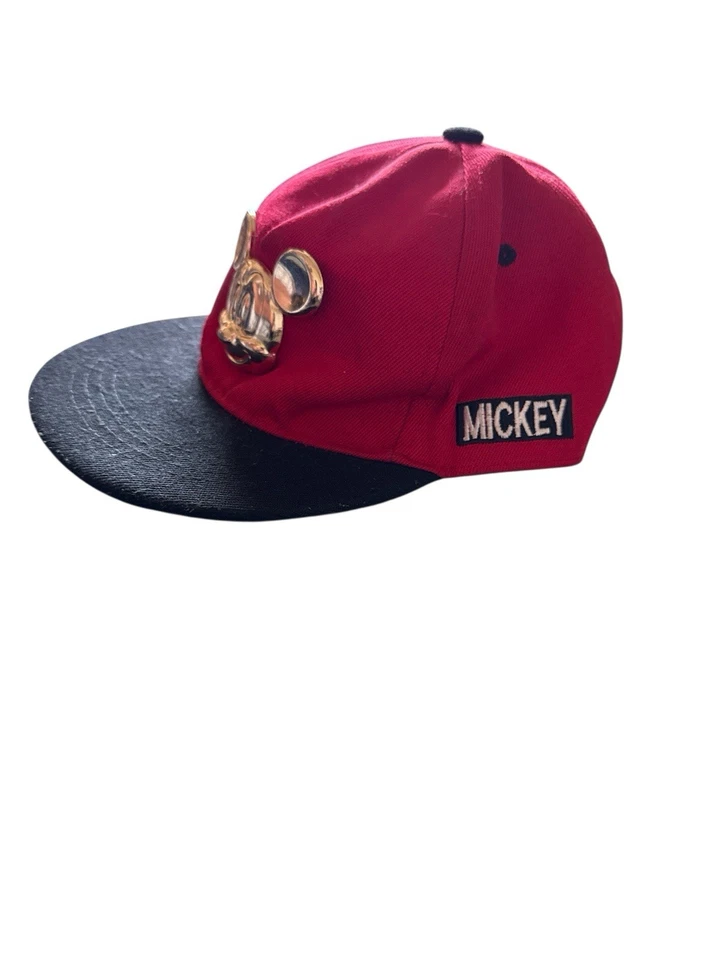 Disney Mickey Mouse хип-хоп черный и золотой - мальчик или девочка регулируемая шляпа, крышка - Изображение 2 из 4
