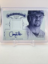 2012 PANINI NATIONAL TREASURES SIGNATURE MATERIALS PATCH AUTO LARRY WALKER 09/10
