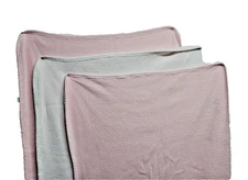 Carters 3 Receiving Baby Blanket 2 Pink 1 White Waffle Weave Thermal USA VTG 80s