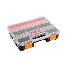 3-Pack Small Parts Organizer 21-Compartment Organizer Box with Removable Divider
