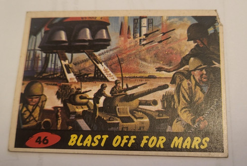 1962 Topps Mars Attacks #46 Blast Off for Mars — TAG (grade unconfirmed)