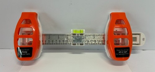 Precision Wall Mount Guide Ruler Picture Hanging Tool with Bubble Leveler