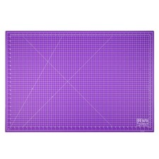 24x36 Inch Self Healing Cutting Mat - 2-Sided 5-Ply PVC Purple/Gray Cutting M