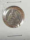 1861 Liberty Seated Silver Half Dime VF!! Nice Coin. Dark Toned