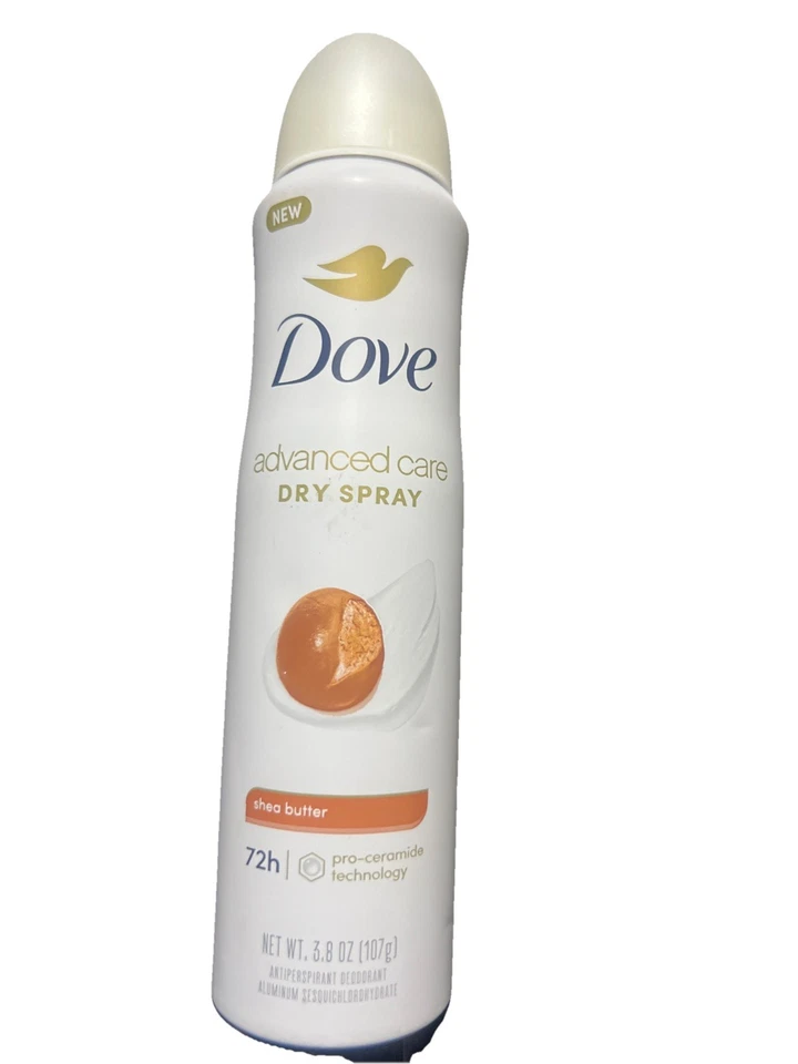Dove Advanced Care Dry Spray Antiperspirant Deodorant,Shea Butter Last 72 Hours - Image 2 of 2