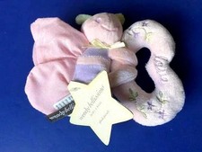 Wendy Bellissimo Baby EASTER / SPRING Butterfly Love Ring Rattle 4in x 6in