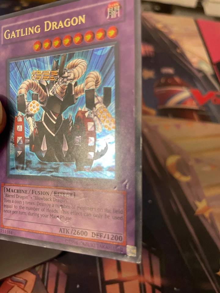 YUGIOH - GATLING DRAGON - ULTRA RARE - FET - UNLIMITED - HP - Image 2 of 4