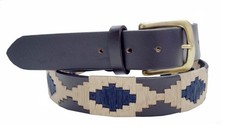 Hand Woven Argentine Polo Belt: Unisex Leather Fashion Belt Leather Belt 2998