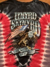 Lynyrd Skynyrd 2017 Tour Tie Dye Shirt Size S Southern Rock