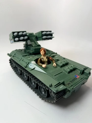 1983 ARAH GI Joe Wolverine Vehicle w/ Cover Girl Driver – Near Complete No Rope
