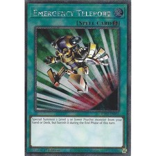 RA02-EN053 Emergency Teleport : Platinum Secret Rare Card : 1st Edition : YuGiOh
