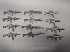 1/18 scale 3D printed modern military rifle lot for gijoe / joytoy figures