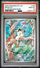 2025 POKEMON PFL EN-PHANTASMAL FLAMES ILLUSTRATION RARE #106 MEOWTH PSA 10
