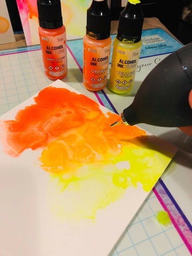 Couture Creations 10x Alcohol Ink - Fluro for Resin Clay Craft - 12ml Dropper - Picture 3 of 8