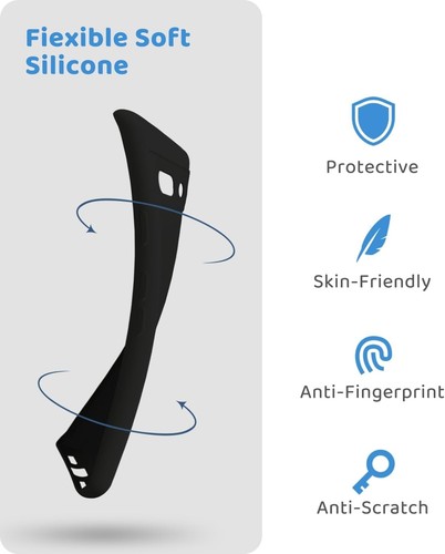 Funda Silicona Líquida Negra TPU Gel Resistente para Google Pixel 8 Pro - Imagen 8 de 8