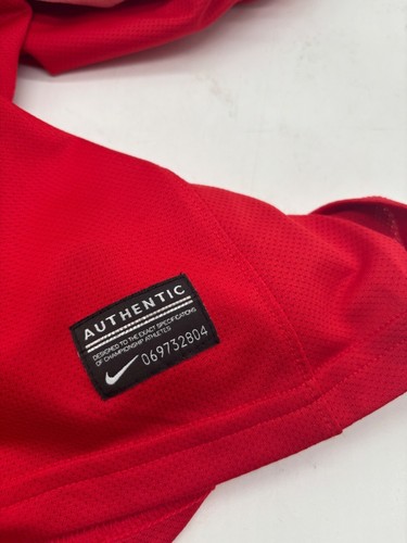 Nike Youth Red Dri-FIT Short Sleeve Athletic Shirt With White & Black, SZ. S - Picture 4 of 10