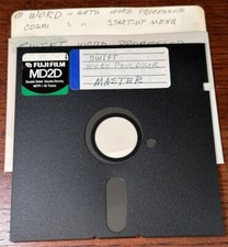 Vintage Swift Word Processor Master Disk 5.25 Floppy