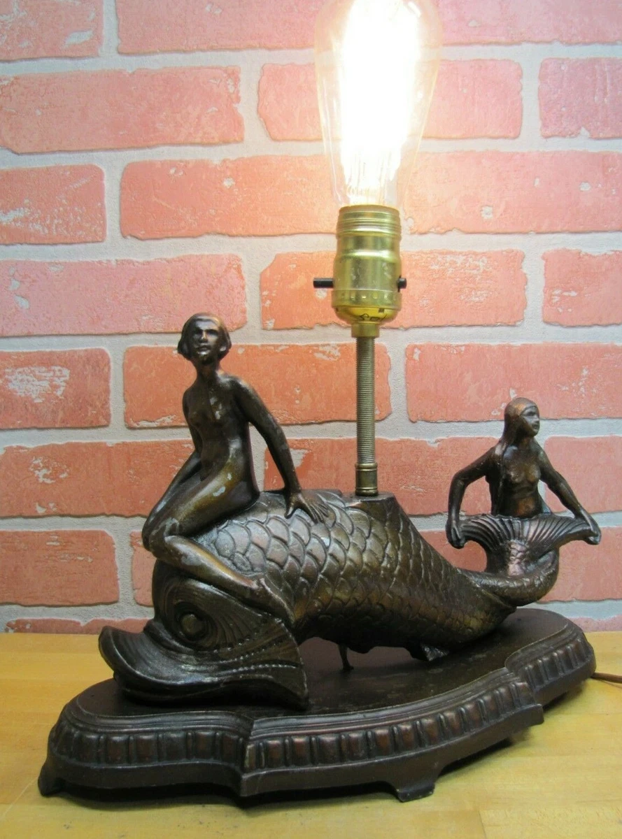 Antique mermaid lamp deals