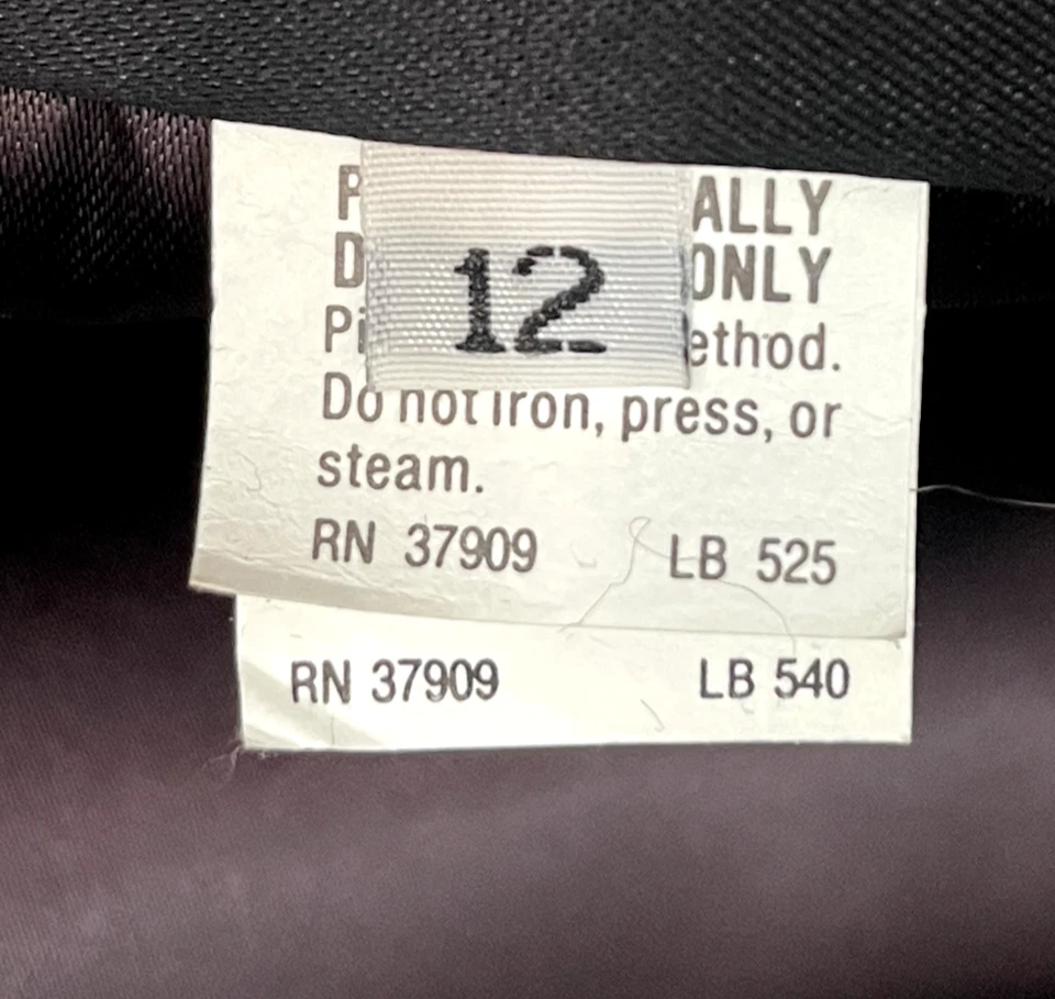 Abrigo de visón de piel sintética Monterey Fashions largo medio negro 12 vintage nuevo de colección Foto 4 de 4